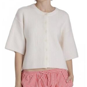 NEW AUREUM heather spring cardigan in ivory